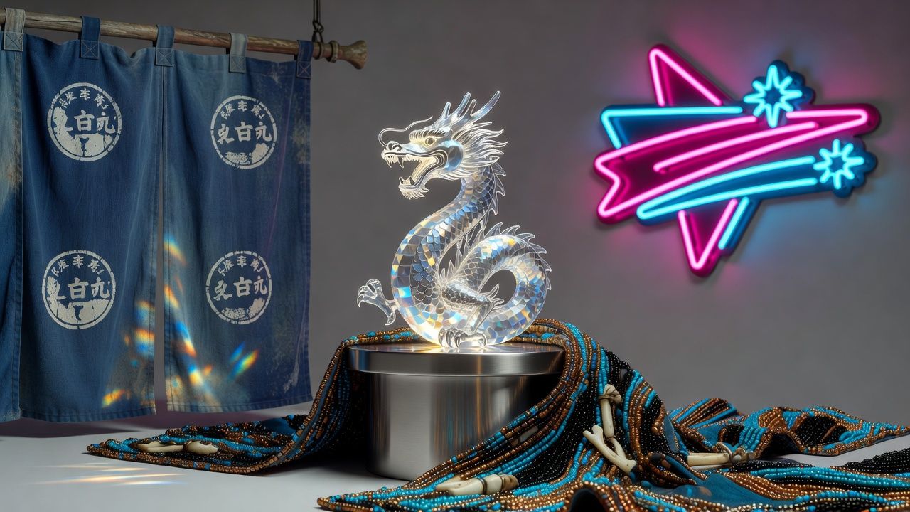 Crystal Dragon Figurine