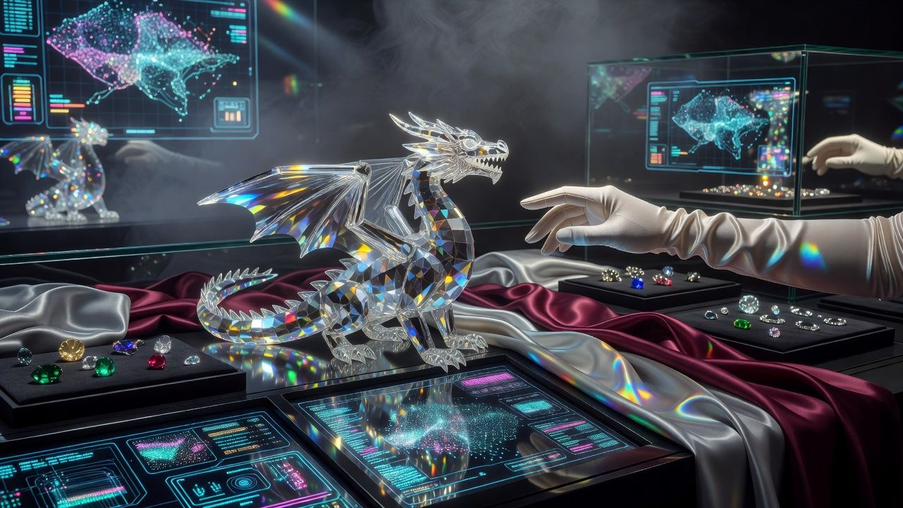 Crystal Dragon Figurine