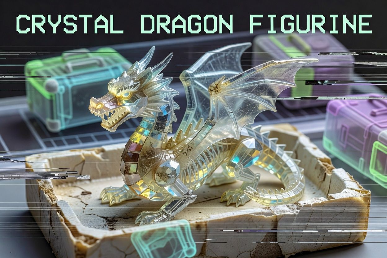 Crystal Dragon Figurine