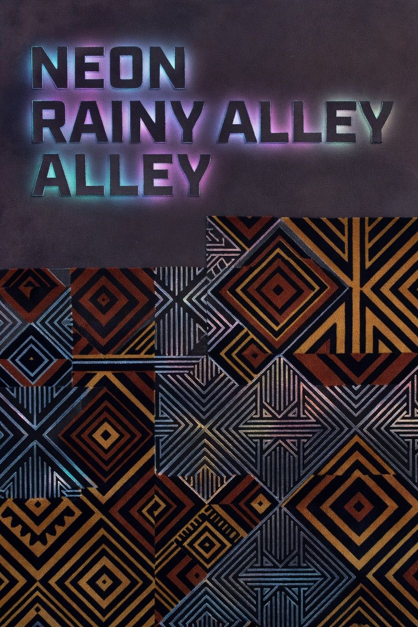 Neon Rainy Alley