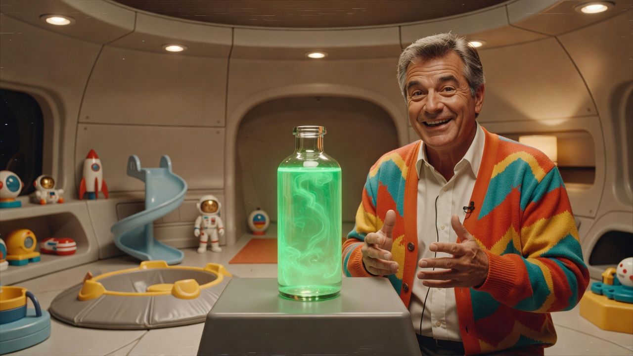 Neon Potion Bottle