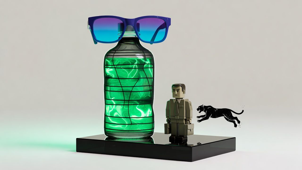 Neon Potion Bottle