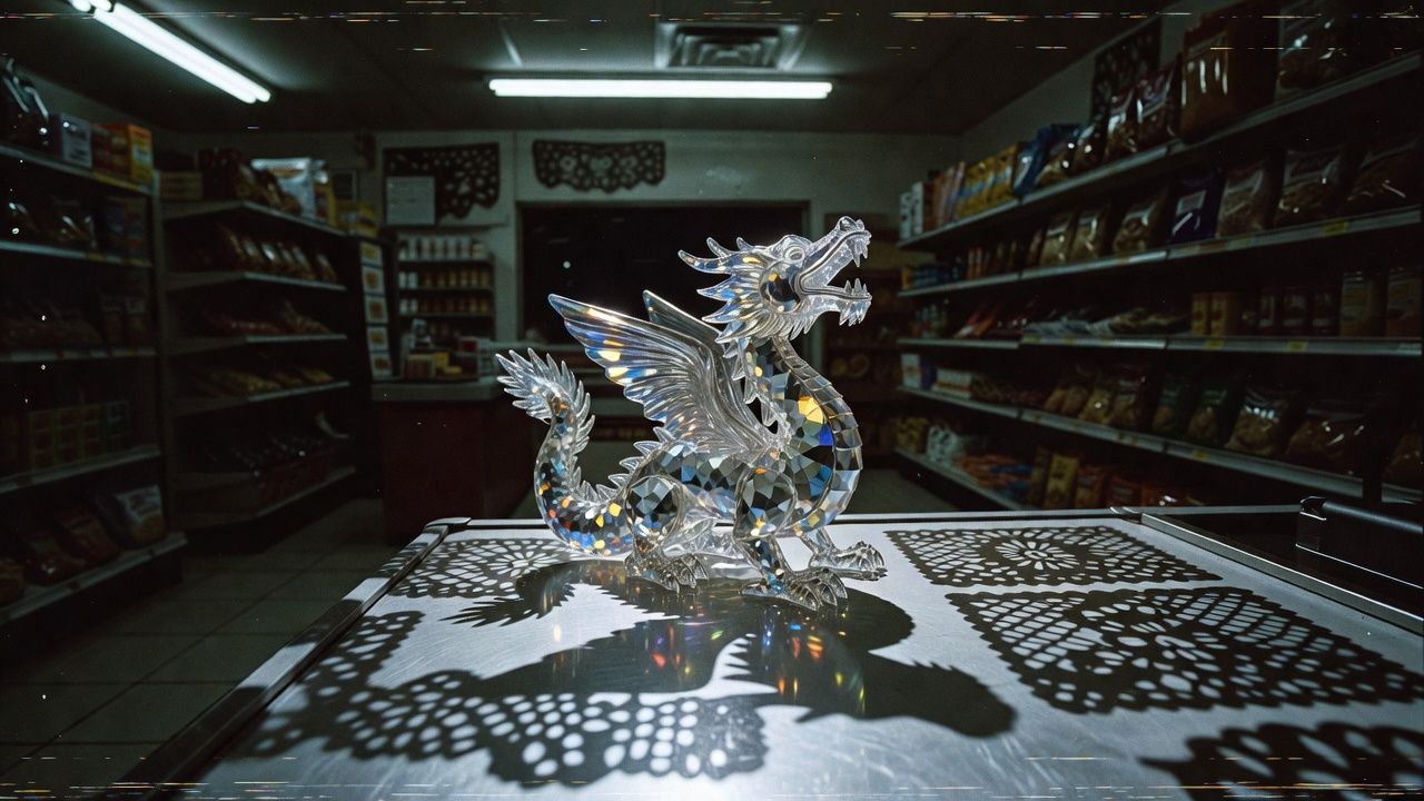 Crystal Dragon Figurine