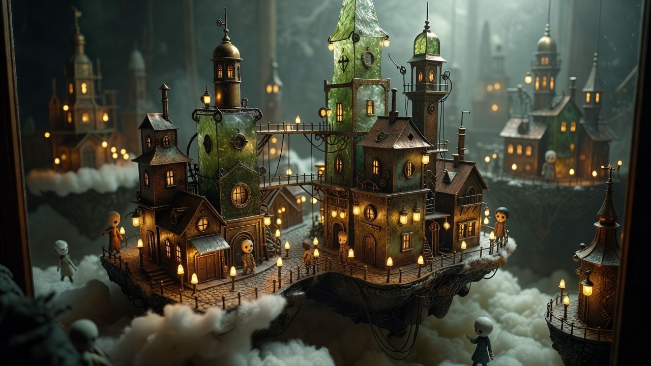 Floating Steampunk City
