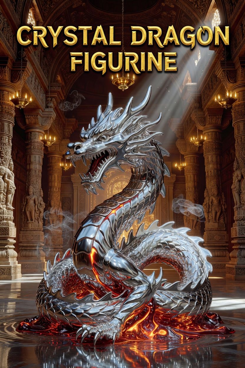 Crystal Dragon Figurine
