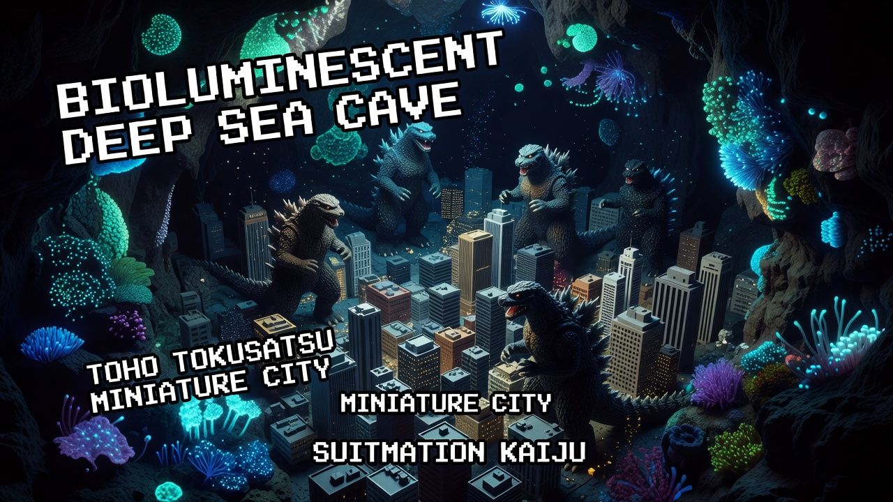 Bioluminescent Deep Sea Cave