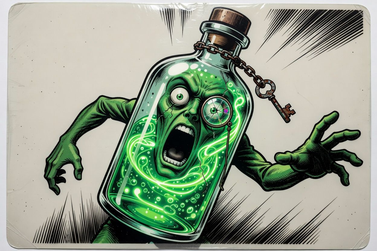 Neon Potion Bottle