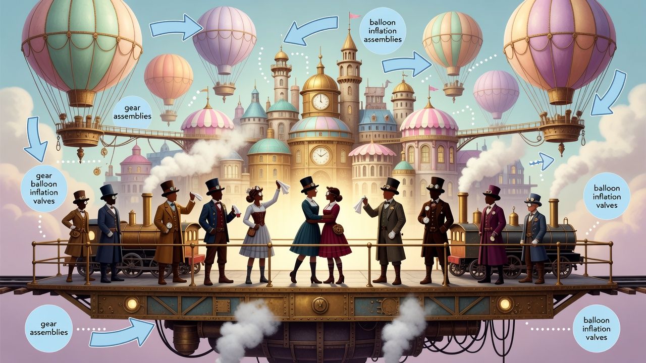 Floating Steampunk City