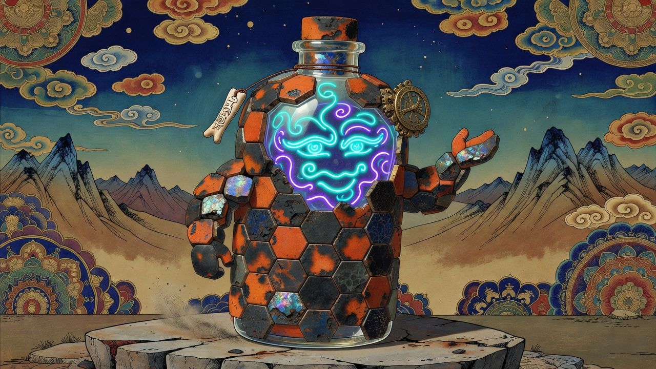 Neon Potion Bottle