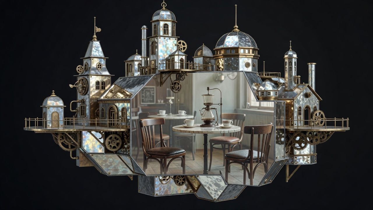 Floating Steampunk City