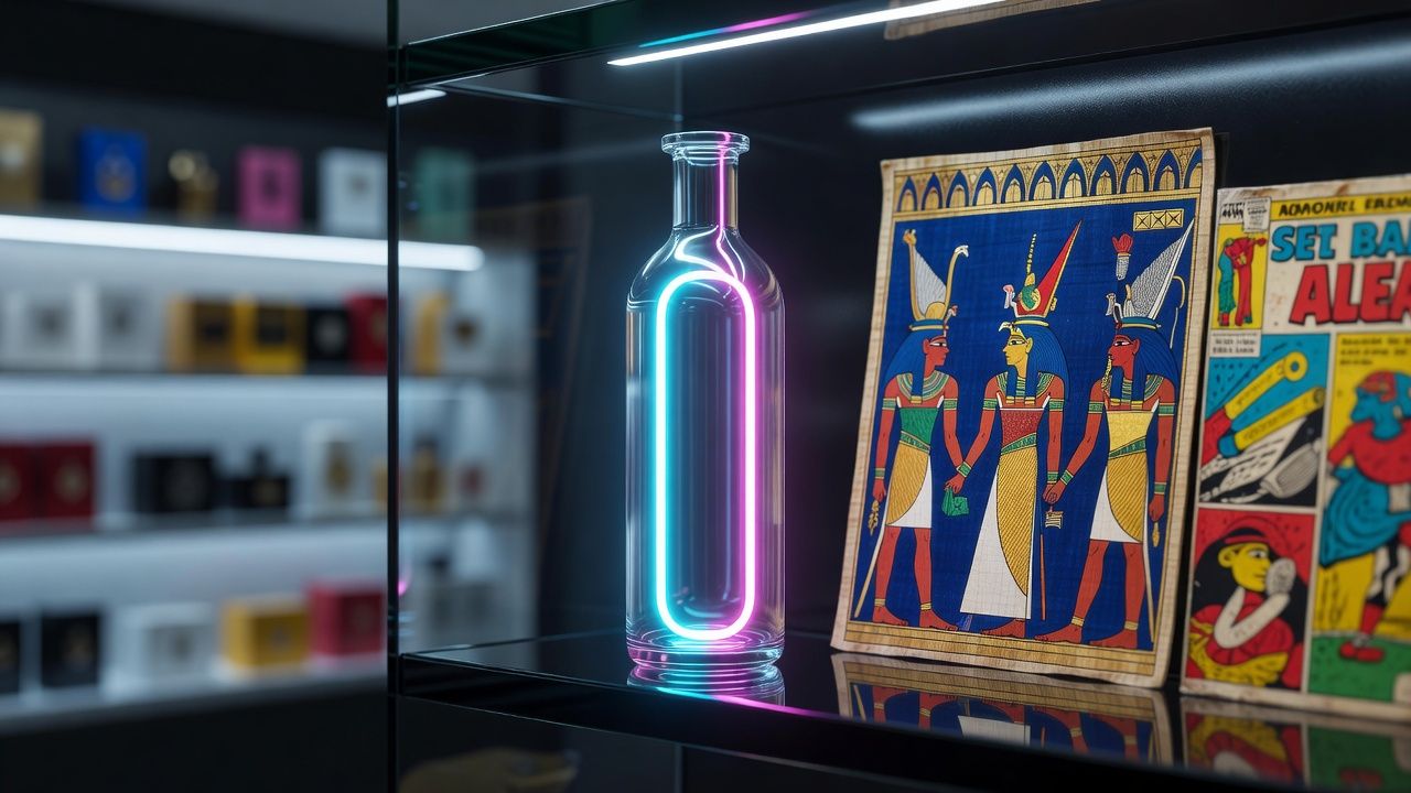 Neon Potion Bottle