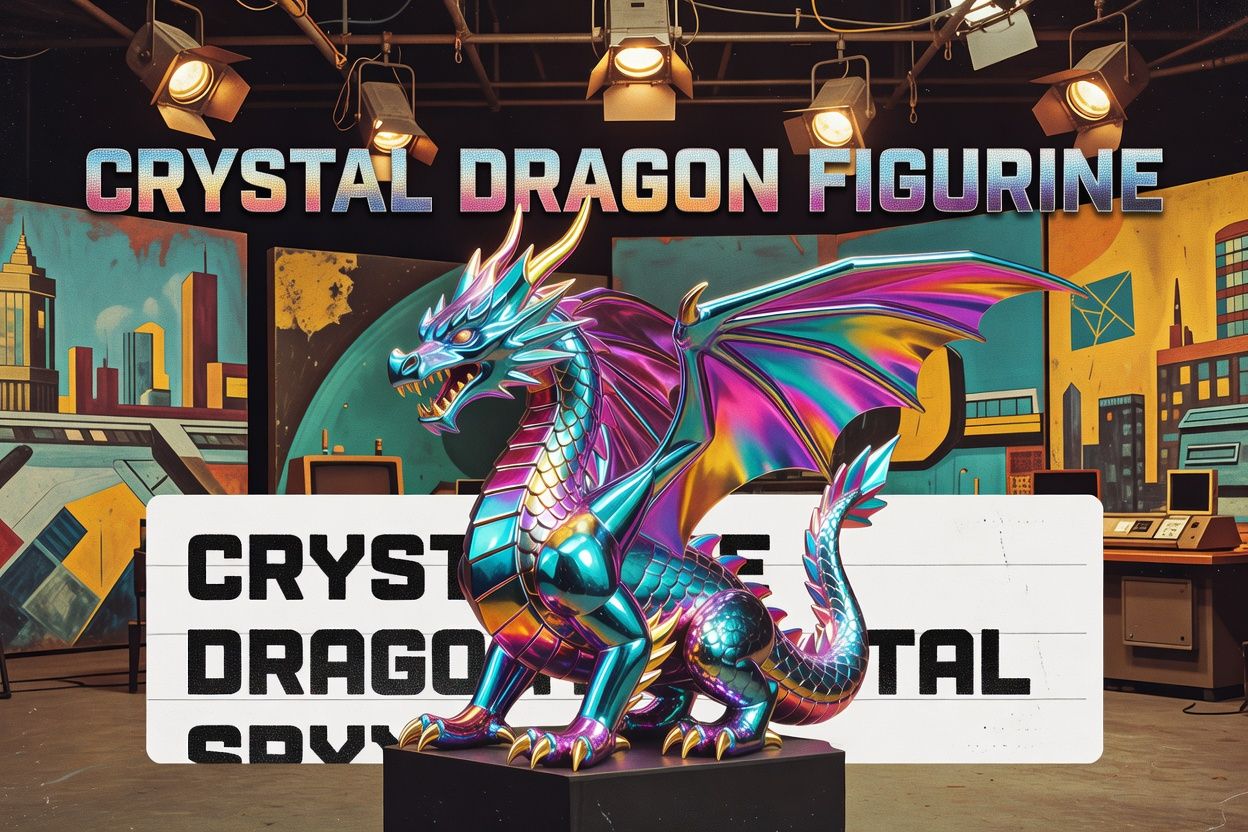 Crystal Dragon Figurine