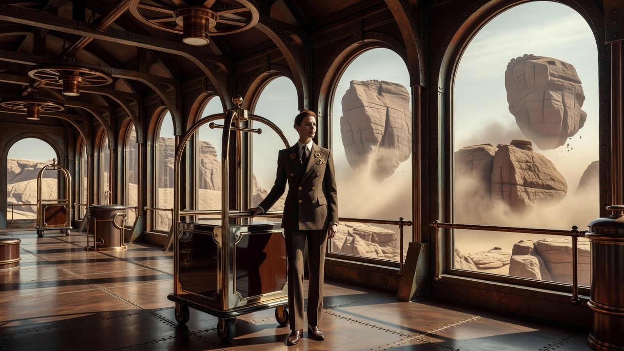 Floating Steampunk City