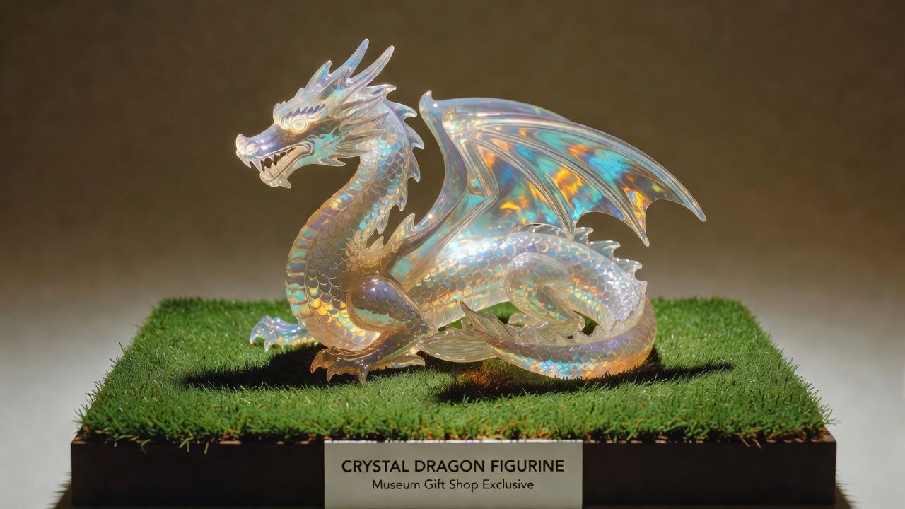 Crystal Dragon Figurine